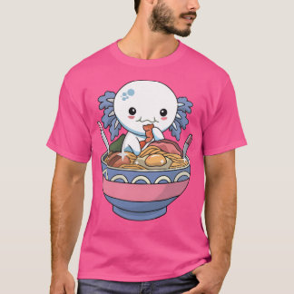 T-shirt Plush Axolotl Ramen Shirt Kawaii Stuff Japonais Ra