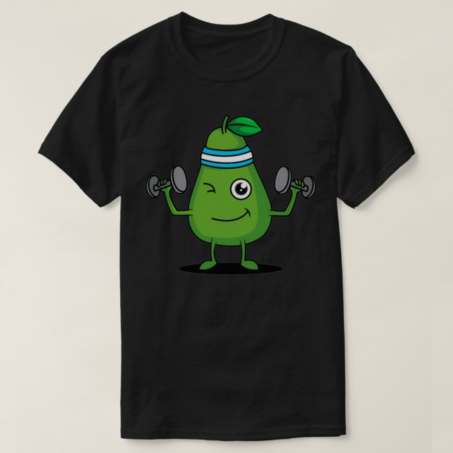 T-shirt Plush sport avocat cool (Design devant)