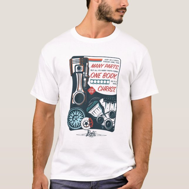 T-shirt Plusieurs Parties, Un Corps (Devant)