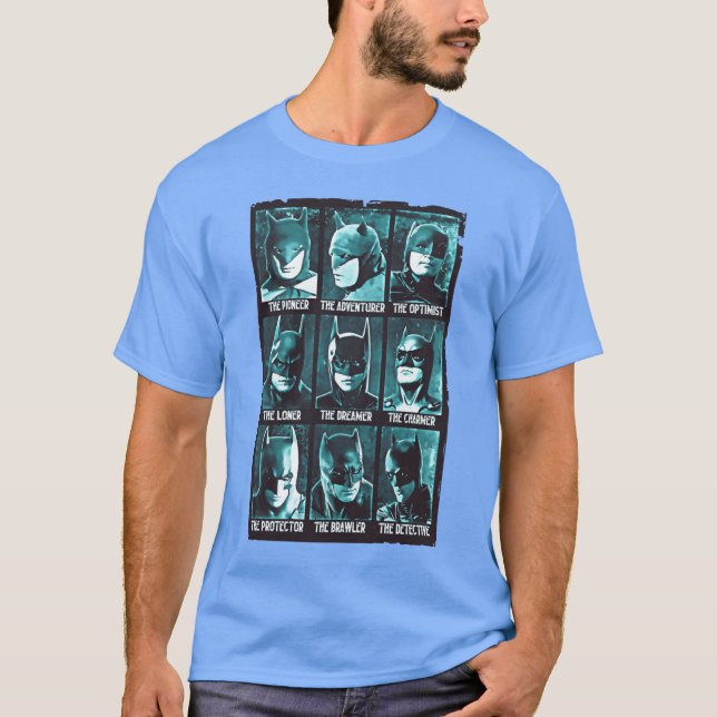 T-shirt Plusieurs visages d'un garçon héros (Devant)