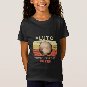 T-Shirt pluto jamais oublier, eris, lune, astronomie, astr