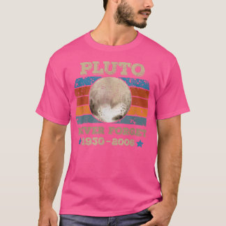 T-shirt Pluto Never Forget Science Astronomie Rétro de l'e
