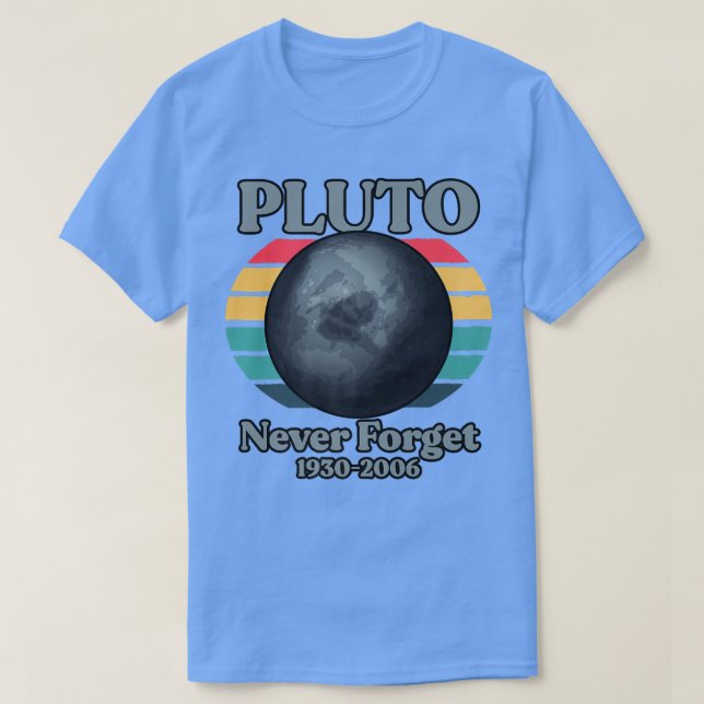 T-shirt Pluto n'oublie jamais 1930-2006 (Design devant)