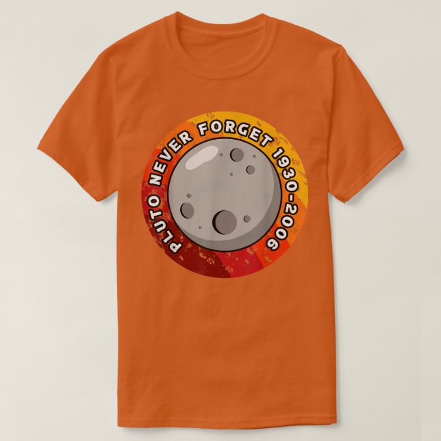 T-shirt Pluto n'oublie jamais 1930-2006 (Design devant)