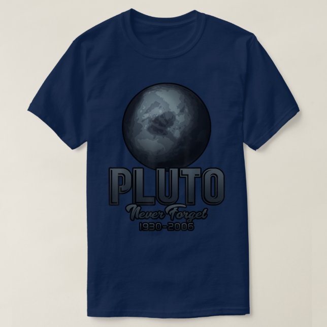 T-shirt Pluto n'oublie jamais 1930-2006 (Design devant)