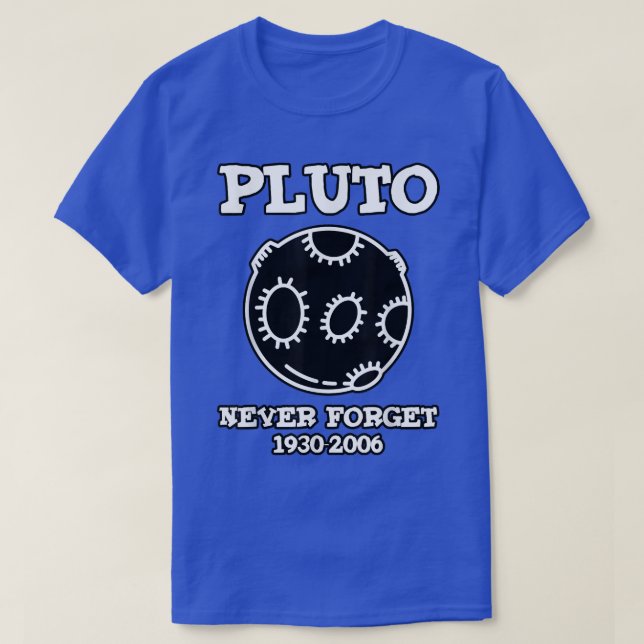 T-shirt Pluto n'oublie jamais 1930-2006 (Design devant)