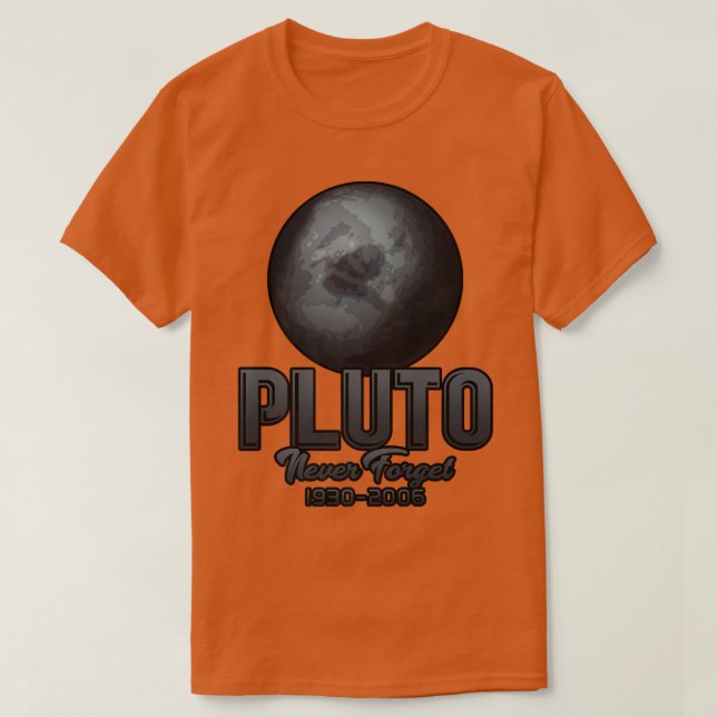 T-shirt Pluto n'oublie jamais 1930-2006 (Design devant)
