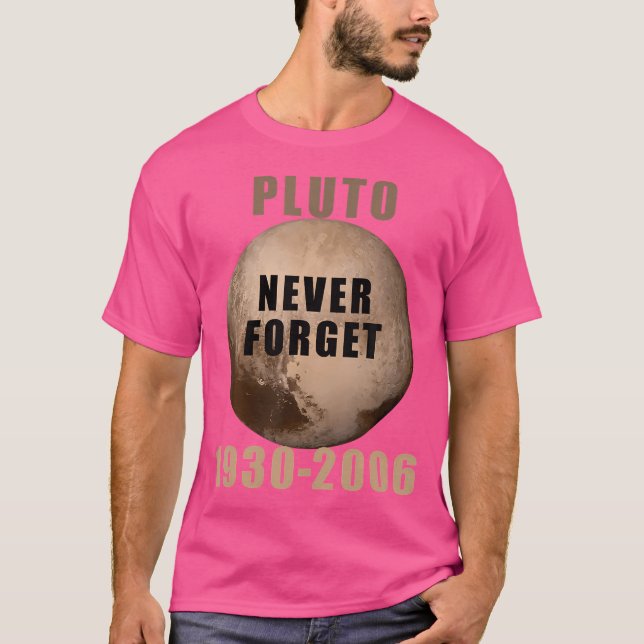T-shirt Pluto n'oublie jamais Spa de science d'astronomie  (Devant)