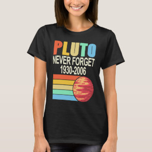 T-shirt PLUTO N'oubliez jamais 1930 2006 Planète Rétro Coo