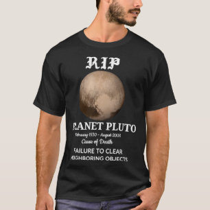 T-shirt Pluto Planet RIP Essentiel