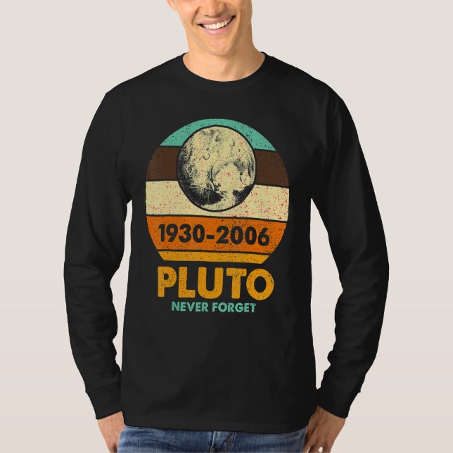 T-shirt Pluton Planète Ne Jamais Oublier Système Solaire A (Devant)