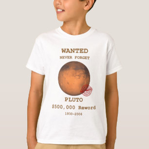 T-shirt Pluton Plush Planet, n'oubliez jamais Pluton