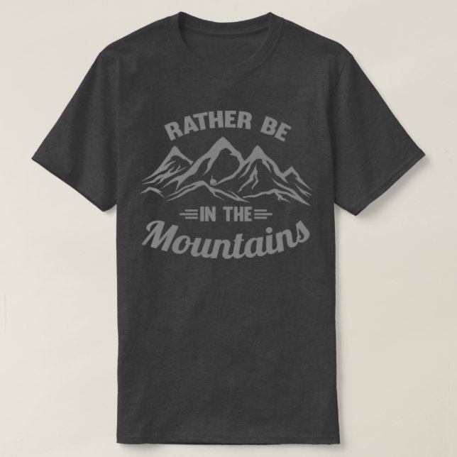 T-shirt Plutôt dans les Montagnes (Design devant)