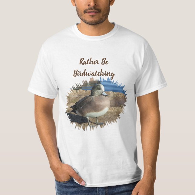 T-shirt Plutôt Être Observation D'Oiseaux Sauvages Hobby F (Devant)