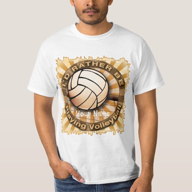 T-shirt Plutôt Jouer au volley-ball (Devant)