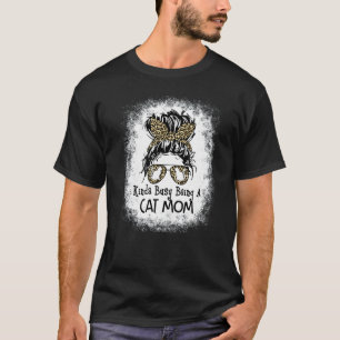 T-shirt Plutôt occupée à être une maman de chat chignon dé
