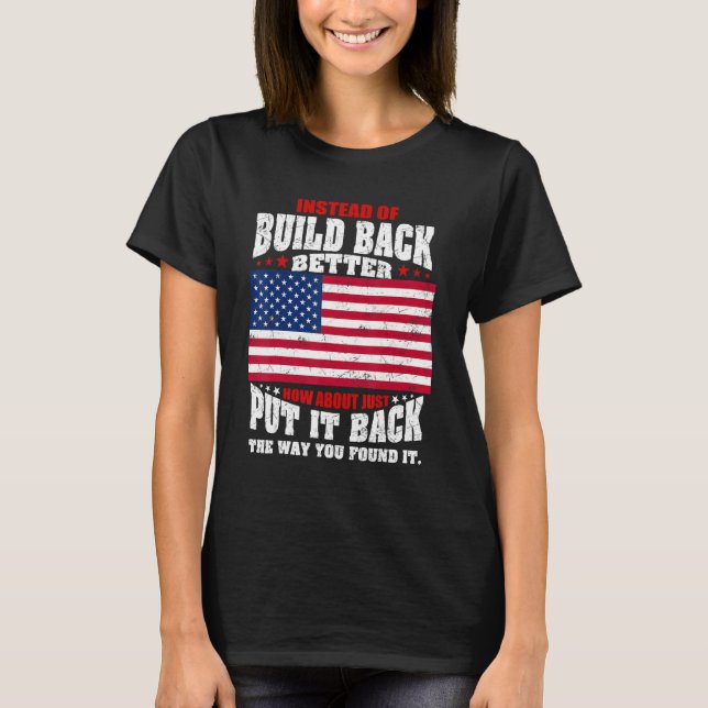 T-shirt Plutôt Que De Mieux Réaliser Comment Se Contenter  (Devant)