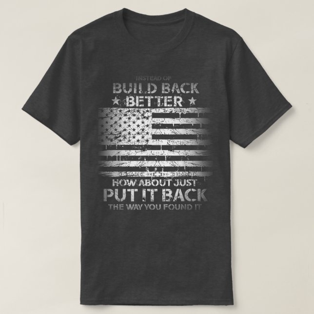 T-shirt Plutôt Que De Mieux Réaliser Comment Se Contenter  (Design devant)
