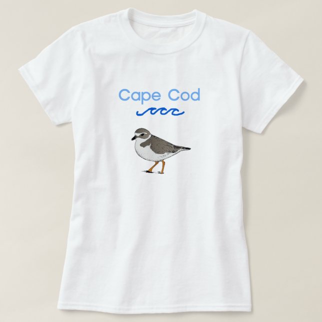 T-Shirt Pluvier Siffleur de Cap Cod (Design devant)