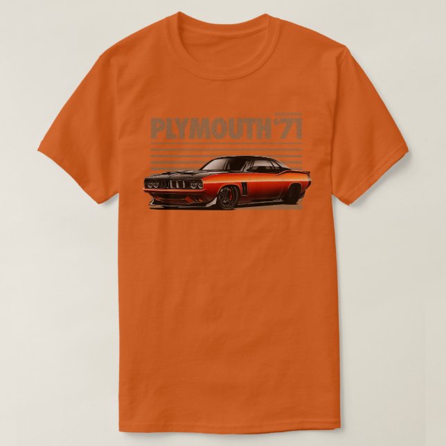 T-SHIRT PLYMOUTH BARRACUDA (Design devant)