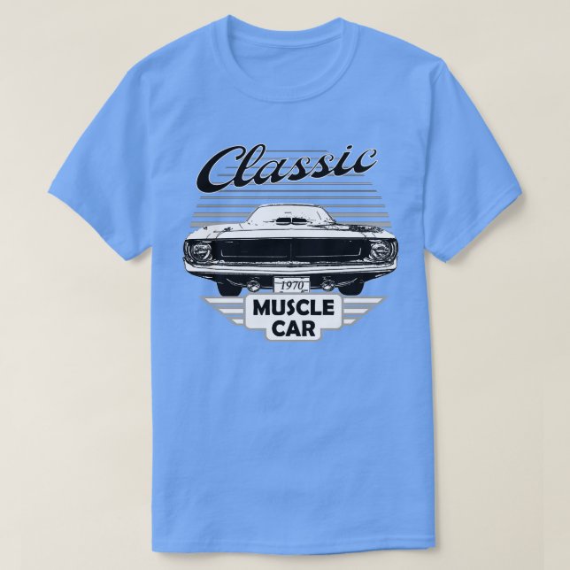 T-shirt Plymouth Barracuda Classic American Muscle les ann (Design devant)
