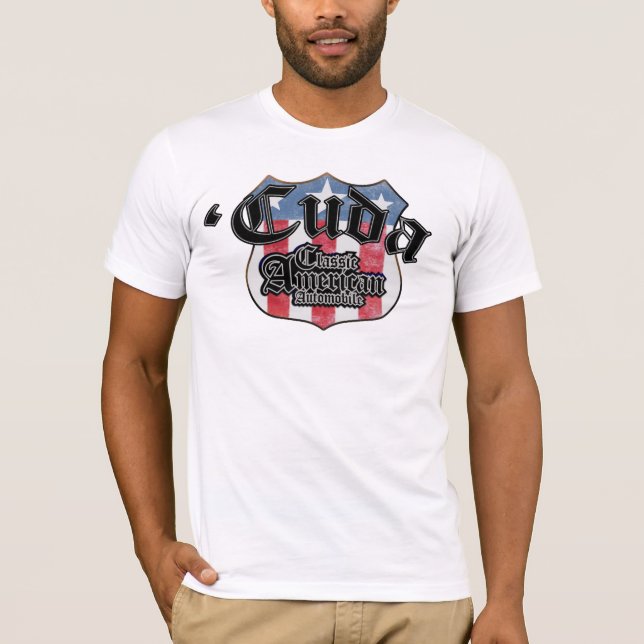 T-shirt Plymouth 'Cuda - itinéraire 66 - classique (Devant)