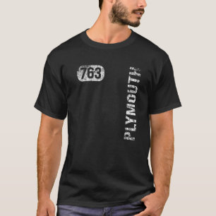 T-shirt Plymouth Minnesota 763 indicatif régional Vintage 