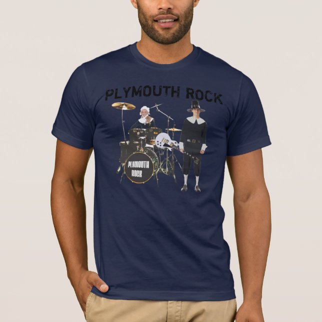 T-shirt Plymouth Rock (jeu de mots) (Devant)