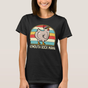 T-shirt Plymouth Rock Mama Cute Chicken Mama Farmer Femmes