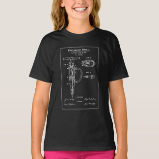 T-shirt Pneumatic Drill Blueprint Patent