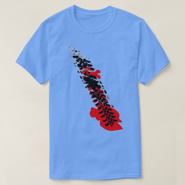 T-shirt Pneus sanglants (Design devant)
