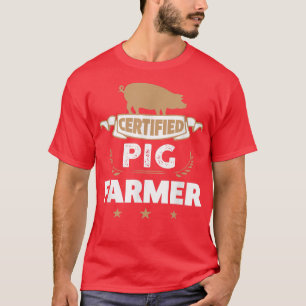 T-shirt Png d'éleveur de cochons certifié