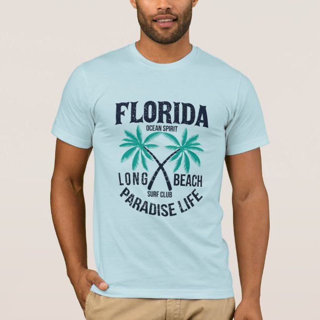 T-shirt —Pngtree—Floride mer esprit longue plage (Devant)
