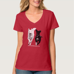 T-shirt PNP étourdi et avant un de scintillement dégrossi