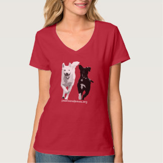 T-shirt PNP étourdi et avant un de scintillement dégrossi