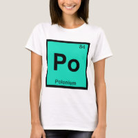 Po - Chimie du Polonium Symbole du tableau périodi