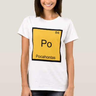 T-shirt PO - Pièce en t drôle de symbole d'élément de