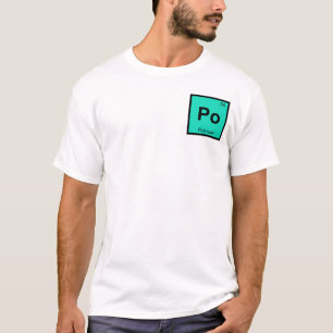 T-shirt Po - Symbole de tableau périodique de la chimie du