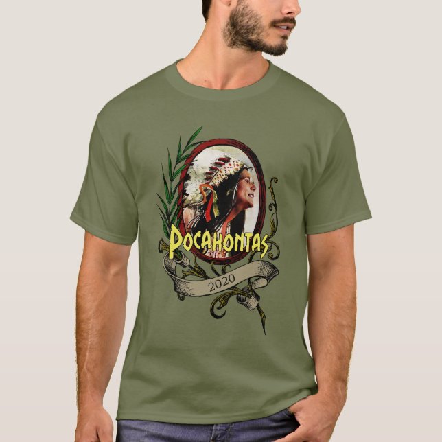 T-shirt Pocahontas Warren 2020 (Devant)