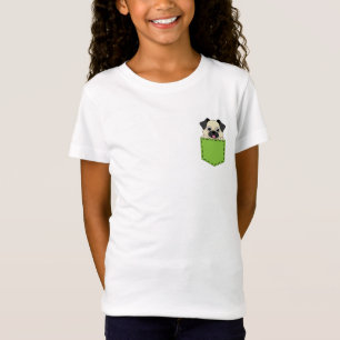 T-Shirt Poche animal chien
