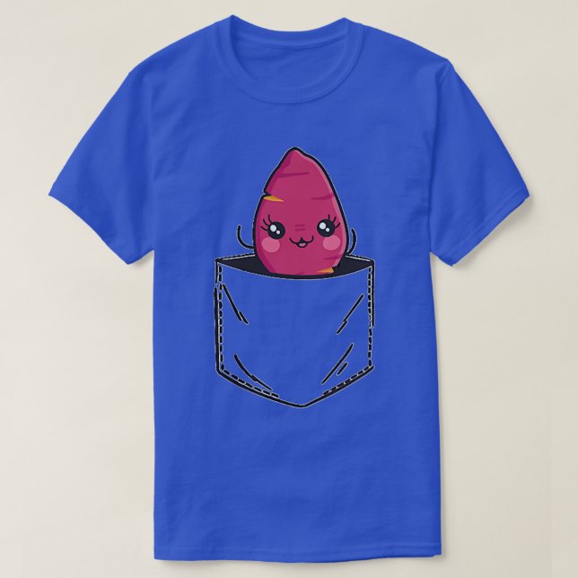 T-shirt Poche de betterave Vegetable Funny Beet in Pocket (Design devant)