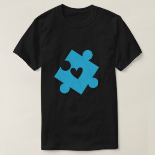 T-shirt Poche de pièce de sensibilisation sur l'autisme Bl