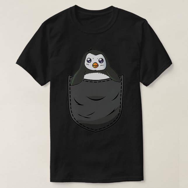 T-shirt Poche de pingouin (Design devant)
