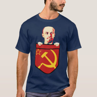 T-shirt Poche de poitrine du communisme Vladimir Lénine