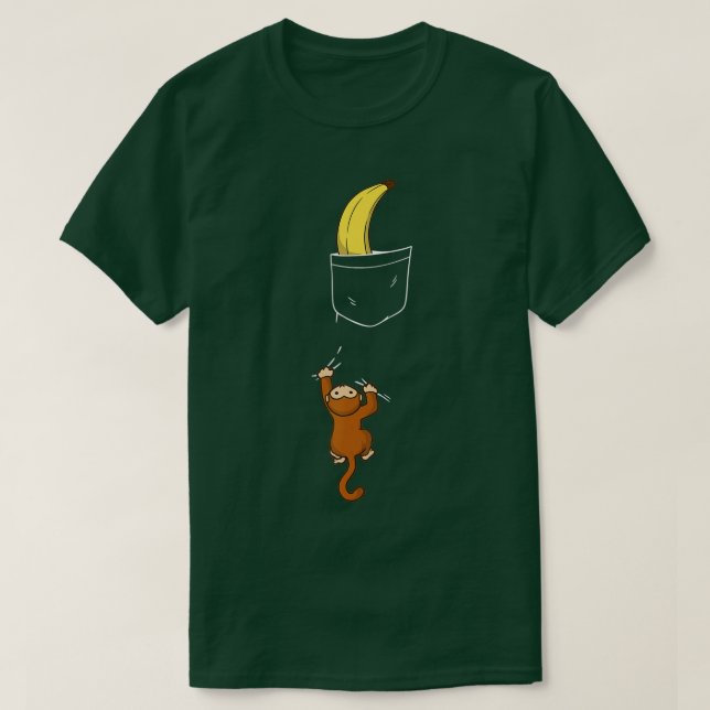 T-shirt Poche d'Orangutan de Singe Ape Chimpanzé (Design devant)