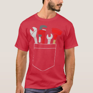 T-shirt Poche d'outils de plomberie drôle et mignonne