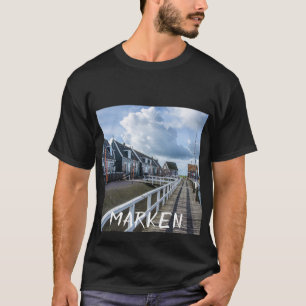 T-shirt Poche en bois à Marken, Pays-Bas