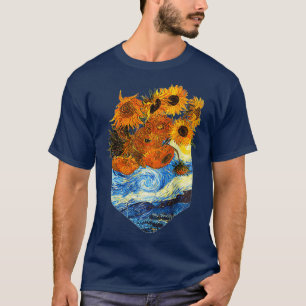 T-shirt Poche florale Van GoghVintage