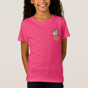 T-Shirt Poche licorne 