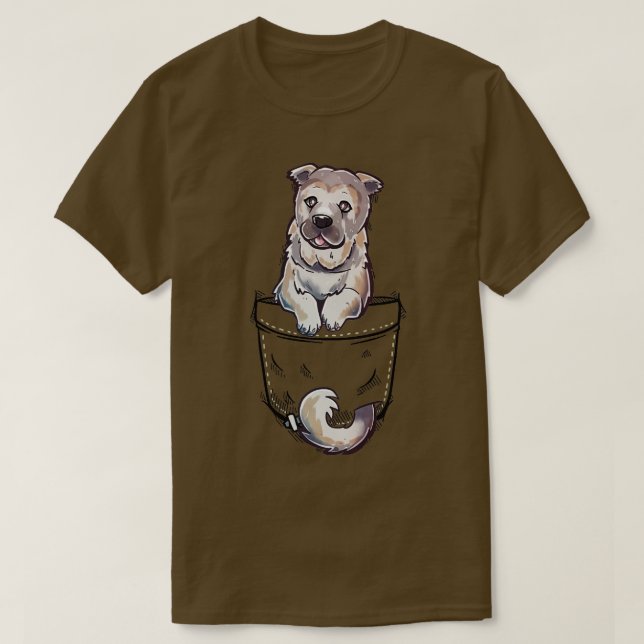T-shirt Poche mignonne Sarabi Mastiff Chien (Design devant)